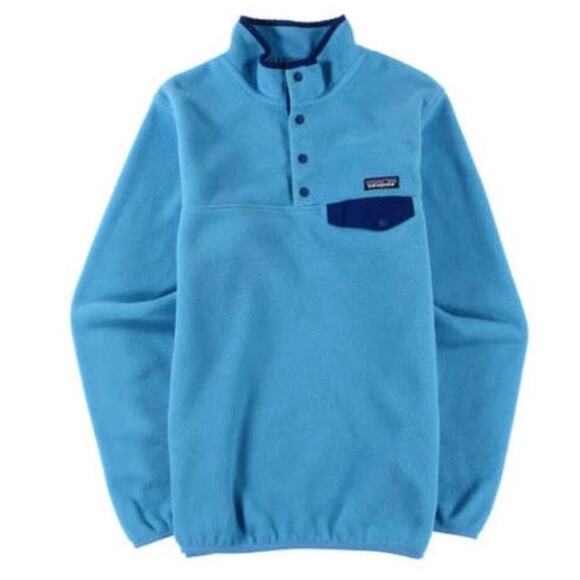 Patagonia Lightweight Synchilla Snap-T Fleece Pullover Skipper Blue Purple Sz M - Picture 2 of 16